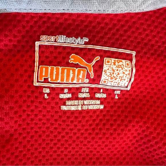 Puma Men's Red and Blue Sport Tee Shirt Size Large EUC - Picture 4 of 7